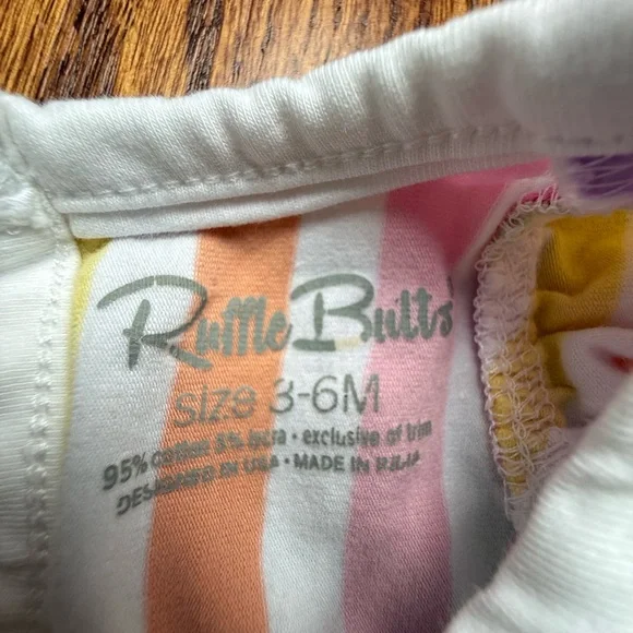 Ruffle Butts Rainbow Dress 3-6 Months - Picture 6 of 7